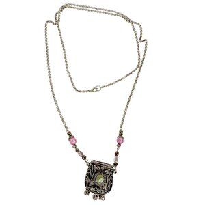 Vintage Afghan Afghani Kuchi Prayer Box Necklace Pouch Case Pendant Boho Tribal